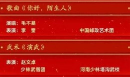 央视春晚节目单爆料视频